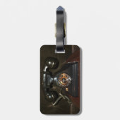 Oude  inbelverbinding bagagelabel (Achterkant verticaal)