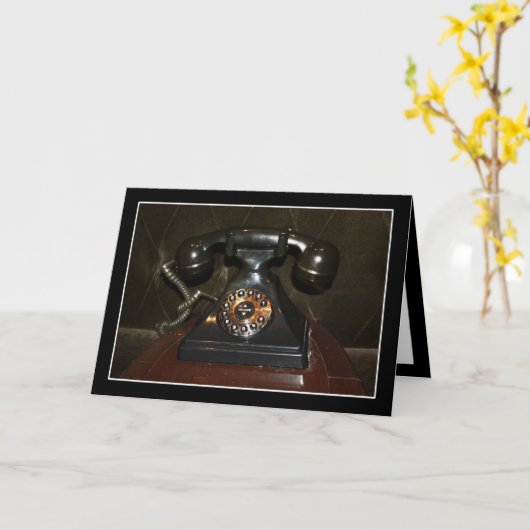 Oude inbelverbinding kaart (Gele Bloem)