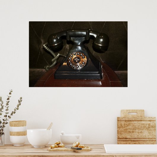 Oude  inbelverbinding poster (Keuken)