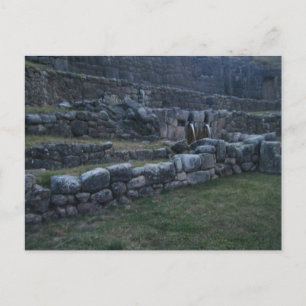 Oude Inca-stenen terrassen en waterfonteinen P Briefkaart