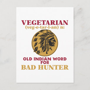 Oude Indiaas woord voor groentesoorts, slechte jag Briefkaart