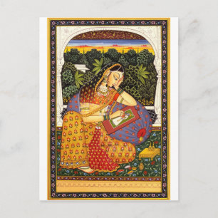Oude Indian Mughal Princess Briefkaart