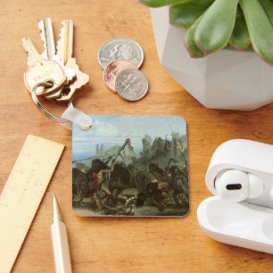 Oude Indianen, Bizonendans door Karl Bodmer Sleutelhanger