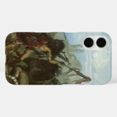 Oude Indianen, Bizonsdans door Karl Bodmer Case-Mate iPhone Case (Achterkant (horizontaal))