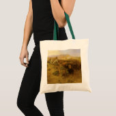 Oude Indianen, Buffalo Jacht door CM Russell Tote Bag (Voorkant (product))