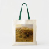 Oude Indianen, Buffalo Jacht door CM Russell Tote Bag (Voorkant)