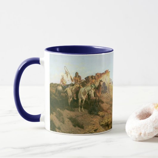 Oude Indianen, Roofdieren van de Prairie, Seltzer, Mok (Met donut)