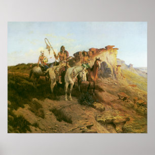 Oude Indianen, Roofdieren van de Prairie, Seltzer, Poster