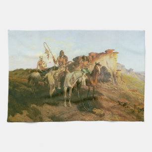 Oude Indianen, Roofdieren van de Prairie, Seltzer, Theedoek