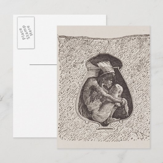 Oude Indiase begraafplaats Briefkaart (Voorkant / Achterkant)