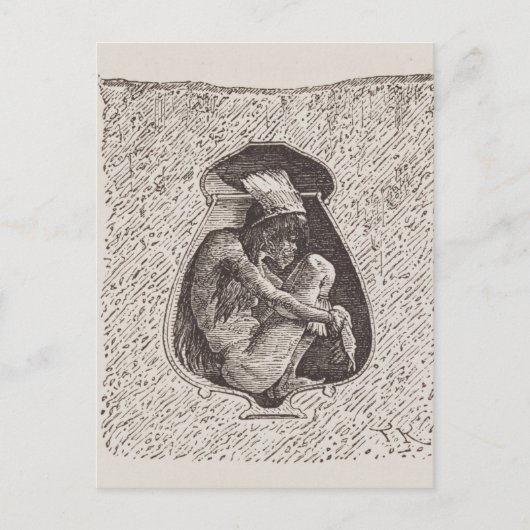 Oude Indiase begraafplaats Briefkaart (Voorkant)