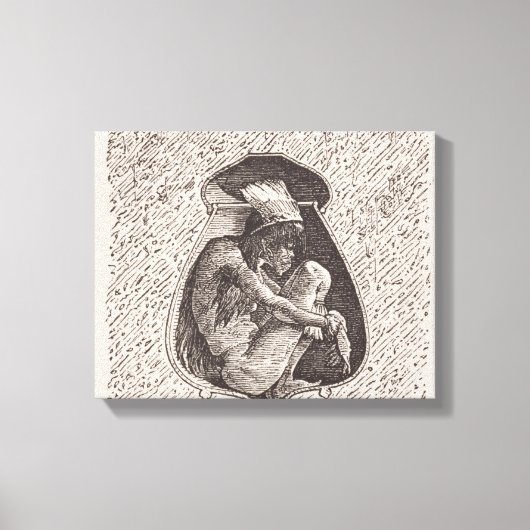 Oude Indiase begraafplaats Canvas Afdruk (Voorkant)