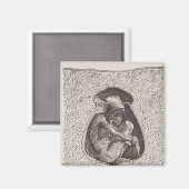 Oude Indiase begraafplaats Magneet (Voorkant / Achterkant)