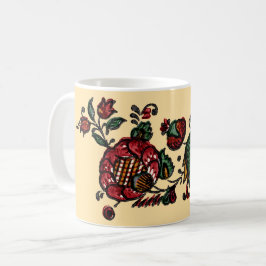 Oude Indiase katoenen chintz stof  Koffiemok