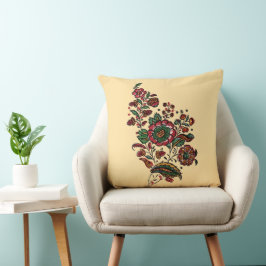 Oude Indiase katoenen chintz stof  Kussen