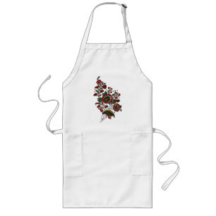 Oude Indiase katoenen chintz stof Lang Schort