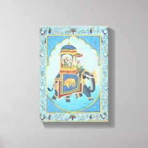 OUDE INDIASE KUNST CANVAS AFDRUK