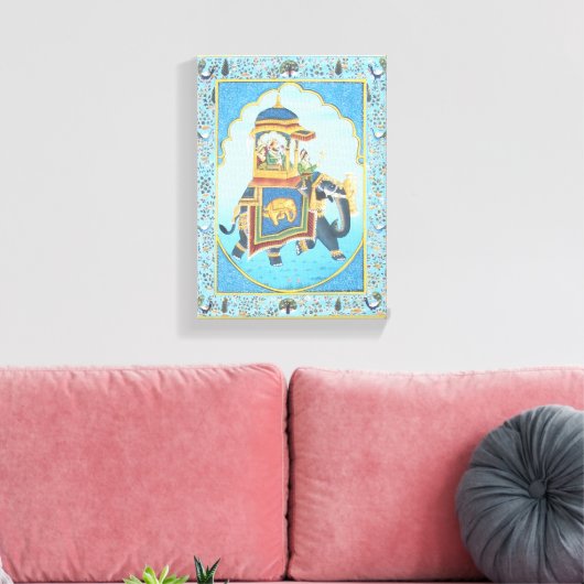 OUDE INDIASE KUNST CANVAS AFDRUK (Insitu (Woonkamer))