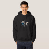 Oude Indiase Mannen Dab Dabbing Hoodie (Voorkant volledig)