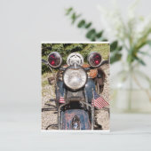 oude Indiase politiemotor Briefkaart (Staand voorkant)