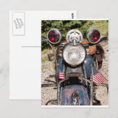 oude Indiase politiemotor Briefkaart (Voorkant / Achterkant)