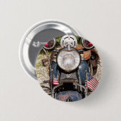 oude Indiase politiemotor Ronde Button 5,7 Cm (Voorkant /achterkant)