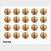 Oude Indiase Waterdrager door EW Rollins Ronde Sticker (Vel)