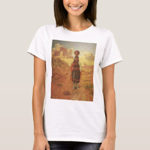 Oude Indiase waterdrager door EW Rollins T-shirt