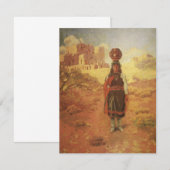 Oude Indische Waterdrager door EW Rollins (Voorkant / Achterkant)