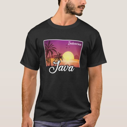 Oude Indonesië Vakantie Reizen Azië Java 2 T-shirt (Voorkant)