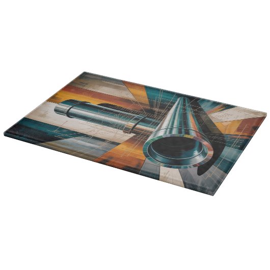 Oude Industriële Grunge Snijplank (Hoek)