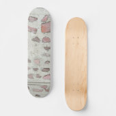 Oude ingebedde steen in cement dek skateboard (Voorkant)