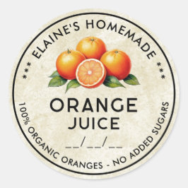 Oude ingrediëntenlabel voor het inblikken van sina ronde sticker