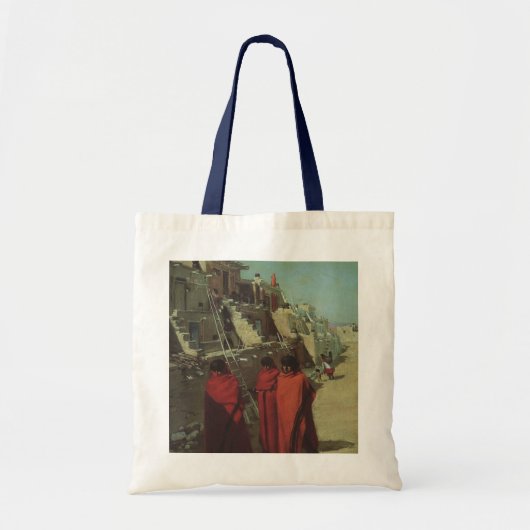 Oude inheemse Amerikaanse, Hopi Pueblo van Louis A Tote Bag (Voorkant)