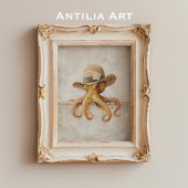 Oude Inktvis Schildering Landelijk Sfeervol Weekdi Poster