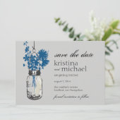 Oude Inmaakpot & Wilde Bloemen Save the Date (Staand voorkant)