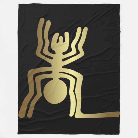 Oude insecten - goudspin fleece deken (Voorkant)