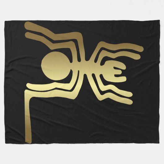 Oude insecten - goudspin fleece deken (Voorkant (Horizontaal))