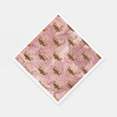 Oude Insekt Krantenpapier Collage Servet (Hoek)