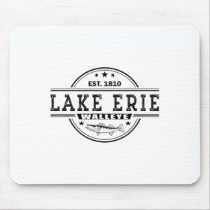 Oude Inspiratie Snoekbaars Vissen Lake Erie Muismat