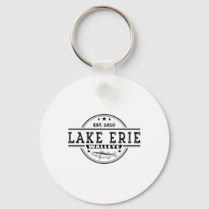 Oude Inspiratie Snoekbaars Vissen Lake Erie Sleutelhanger