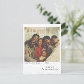 Oude Instant Foto - Kunstmatige Folie Herfstblad D Feestdagenkaart (Staand voorkant)