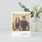 Oude Instant Foto - Nep Folie Herfstbladeren Feestdagenkaart (Staand voorkant)