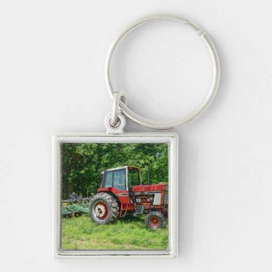 Oude International Tractor Sleutelhanger (Voorkant)