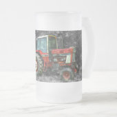 Oude Internationale Tractor Painterly Frosted Mok (Voorkant rechts)