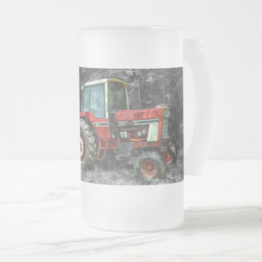 Oude Internationale Tractor Painterly Frosted Mok (Voorkant rechts)