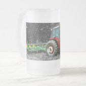 Oude Internationale Tractor Painterly Frosted Mok (Voorkant links)