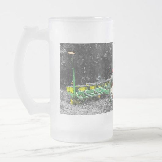 Oude Internationale Tractor Painterly Frosted Mok (Links)