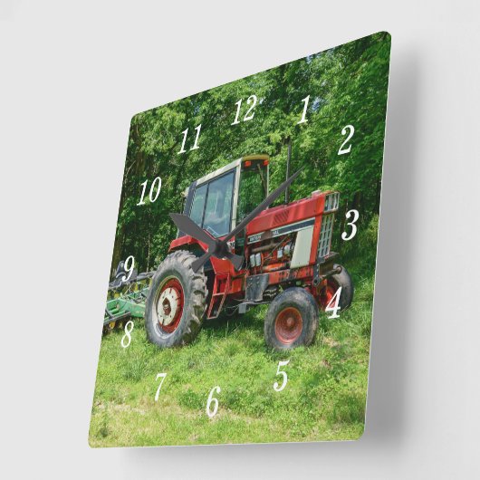 Oude Internationale Tractor Wandklok (Hoek)