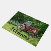 Oude Internationale Tractor Welkom Deurmat (Schuin)